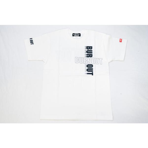 BURN OUT Tシャツ ホワイト OUT-T-0002-WH