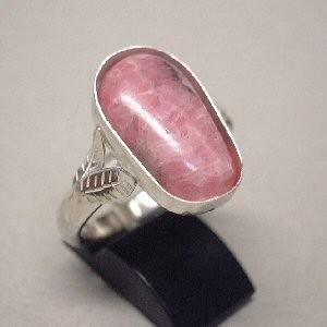 シルバー　インカローズ（ロードクロサイト）リング　　dsr183j