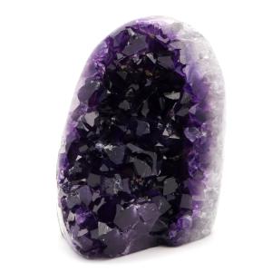 アメジスト クラスター 側面磨き エクストラ グレード EX ドゥルーザ 紫水晶 置き物 原石 654g ウルグアイ産 天然石 1点物 2月 誕生石 天然石 amethyst 爆買