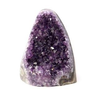 アメジスト クラスター 側面磨き AAA ドゥルーザ 紫水晶 置き物 原石 533g ウルグアイ産 天然石 1点物 2月 誕生石 天然石 amethyst 爆買