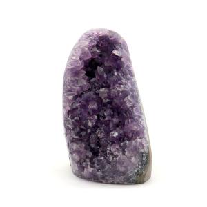 アメジスト クラスター 側面磨き AAA ドゥルーザ 紫水晶 置き物 原石 533g ウルグアイ産 天然石 1点物 2月 誕生石 天然石 amethyst 爆買