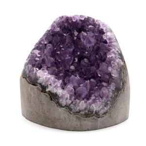 アメジスト クラスター 側面磨き AAA ドゥルーザ 紫水晶 置き物 原石 444g ウルグアイ産 天然石 1点物 2月 誕生石 天然石 amethyst 爆買