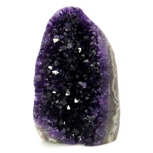 アメジスト クラスター 側面磨き エクストラ グレード EX ドゥルーザ 紫水晶 置き物 原石 1.01kg ウルグアイ産 天然石 1点物 2月 誕生石 天然石 amethyst