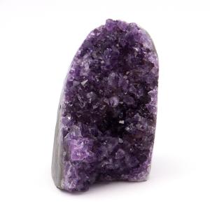 アメジスト クラスター 側面磨き AAA ドゥルーザ 紫水晶 置き物 原石 308g ウルグアイ産 天然石 1点物 2月 誕生石 天然石 amethyst