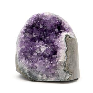 アメジスト クラスター 側面磨き AAA ドゥルーザ 紫水晶 置き物 原石 377g ウルグアイ産 天然石 1点物 2月 誕生石 天然石 amethyst