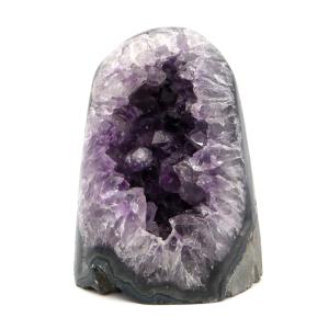 アメジスト クラスター 側面磨き AAA ドゥルーザ 紫水晶 置き物 原石 432g ウルグアイ産 天然石 1点物 2月 誕生石 天然石 amethyst