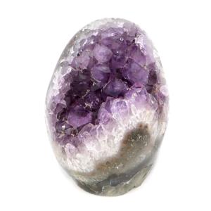 アメジスト クラスター 側面磨き AAA ドゥルーザ 紫水晶 置き物 原石 343g ウルグアイ産 天然石 1点物 2月 誕生石 天然石 amethyst