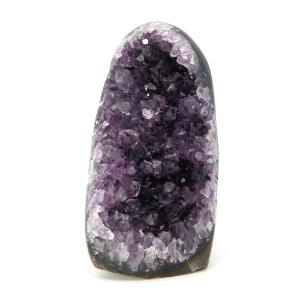 アメジスト クラスター 側面磨き AAA ドゥルーザ 紫水晶 置き物 原石 492g ウルグアイ産 天然石 1点物 2月 誕生石 天然石 amethyst