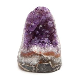 アメジスト クラスター 側面磨き AAA ドゥルーザ 紫水晶 置き物 原石 456g ウルグアイ産 天然石 1点物 2月 誕生石 天然石 amethyst
