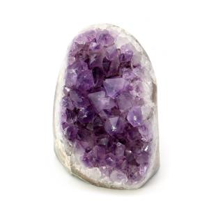 アメジスト クラスター 側面磨き AAA ドゥルーザ 紫水晶 置き物 原石 326g ウルグアイ産 天然石 1点物 2月 誕生石 天然石 amethyst