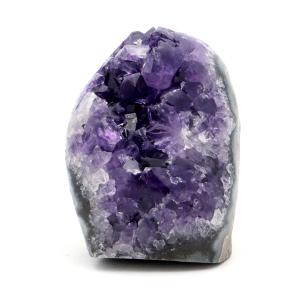 アメジスト クラスター 側面磨き AAA ドゥルーザ 紫水晶 置き物 原石 216g ウルグアイ産 天然石 1点物 2月 誕生石 天然石 amethyst 敬老の日 爆買