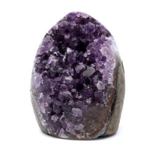 アメジスト クラスター 側面磨き AAA ドゥルーザ 紫水晶 置き物 原石 166g ウルグアイ産 天然石 1点物 2月 誕生石 天然石 amethyst 敬老の日 爆買