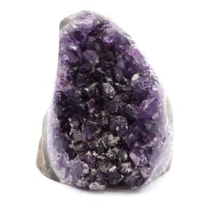 アメジスト クラスター 側面磨き AAA ドゥルーザ 紫水晶 置き物 原石 452g ウルグアイ産 天然石 1点物 2月 誕生石 天然石 amethyst 敬老の日