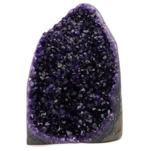 アメジスト クラスター 側面磨き エクストラ グレード EX ドゥルーザ 紫水晶 置き物 原石 2.88kg ウルグアイ産 天然石 1点物 2月 誕生石 天然石 amethyst