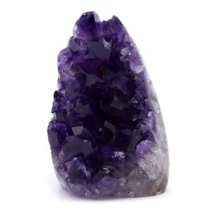 アメジスト クラスター 側面磨き エクストラ グレード EX ドゥルーザ 紫水晶 置き物 原石 310g ウルグアイ産 天然石 1点物 2月 誕生石 天然石 amethyst