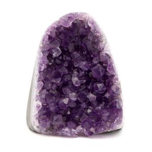 アメジスト クラスター 側面磨き AAA ドゥルーザ 紫水晶 置き物 原石 411g ウルグアイ産 天然石 1点物 2月 誕生石 天然石 amethyst 爆買