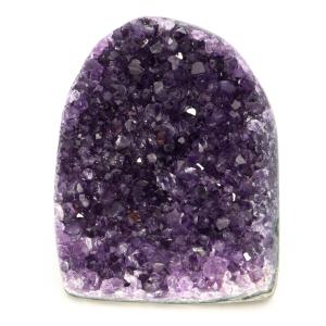 アメジスト クラスター 側面磨き AAA ドゥルーザ 紫水晶 置き物 原石 202g ウルグアイ産 天然石 1点物 2月 誕生石 天然石 amethyst 爆買