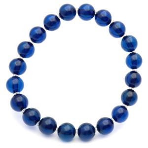 ブルーカラー アンバー ブレスレット 9mmリトアニア バルト海産 バルティックアンバー 琥珀 こはく 天然石 パワーストーン amber 敬老の日