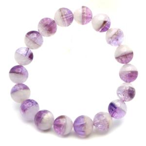 アメジスト ファントムクォーツ ブレスレット 11mm 紫水晶 エレスチャル 天然石 パワーストーン 2月 誕生石 バレンタイン 贈り物 プレゼント ギフト 爆買