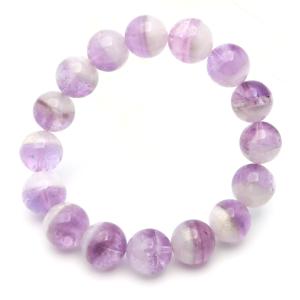 アメジスト ファントムクォーツ ブレスレット 13mm 紫水晶 エレスチャル 天然石 パワーストーン 2月 誕生石 バレンタイン 贈り物 プレゼント ギフト 爆買