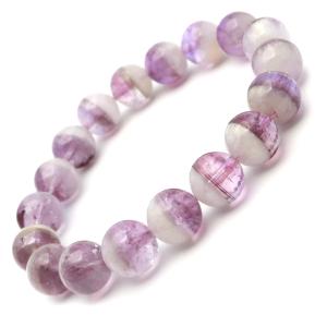 アメジスト ファントムクォーツ ブレスレット 11.5mm 紫水晶 エレスチャル 天然石 パワーストーン 2月 誕生石 バレンタイン 贈り物 プレゼント ギフト 爆買