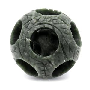 ネフライト 天球 多層構造 透かし細工 丸玉 1点もの 直径 54mm インド翡翠 ツーソン展示会商品 幸運を呼び込む 神秘の球体 天然石 パワーストーン 爆買