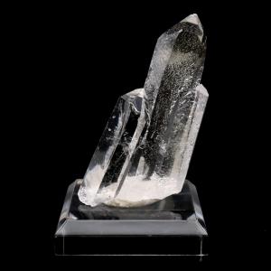 天然 水晶 クラスター ミニ 27g 台座付き ブラジル ゼッカ産 透明感が美しい ゼッカクォーツ 原石 天然石 1点物 パワーストーン クリスタル 結晶 浄化 置き物