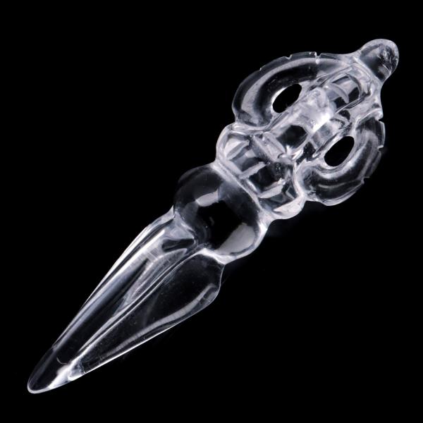 水晶 プルパ 独鈷杵 クリスタル クォーツ 天然石 パワーストーン 1個売り 風水 開運 とっこしょ...