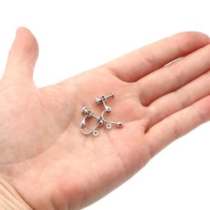 イヤリング パーツ 半円4mm カン付き 1ペ...の詳細画像5