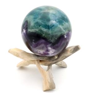 ❤️特价 73mm 透明感良く　グリーン 紫フローライト　玉　スフィア　天然石 ❤️特价 73mm 透明感良く グリーン 紫フローライト 玉 スフィア