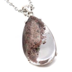 ガーデンクォーツ ペンダント 庭園 水晶 天然石 パワーストーン ネックレス 1点物 Silver925 自然の芸術 爆買 父の日