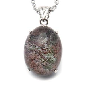 ガーデンクォーツ ペンダント 庭園 水晶 天然石 パワーストーン ネックレス 1点物 Silver925 自然の芸術 爆買 父の日