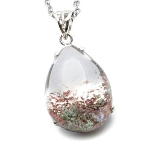 ガーデンクォーツ ペンダント 庭園 水晶 天然石 パワーストーン ネックレス 1点物 Silver925 自然の芸術 爆買 父の日