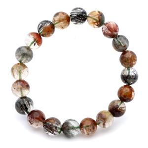 ガーデンルチルクォーツ ブレスレット 庭園水晶 針入り 7mm 1点もの