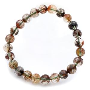 GOLD STONE スーパーセブン ブレスレット 9mm AAA ブラジル産 マルチ