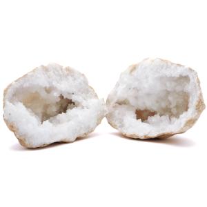 水晶 カルサイト 割れている ジオード ペア AAA 特大 2.7kg 晶洞 原石 モロッコ・スマラ産 パワーストーン ドーム 天然石 ブレスレットの浄化に