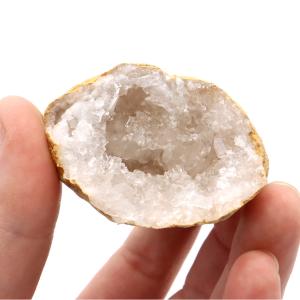 水晶 カルサイト 割れていない ジオード 晶洞...の詳細画像5