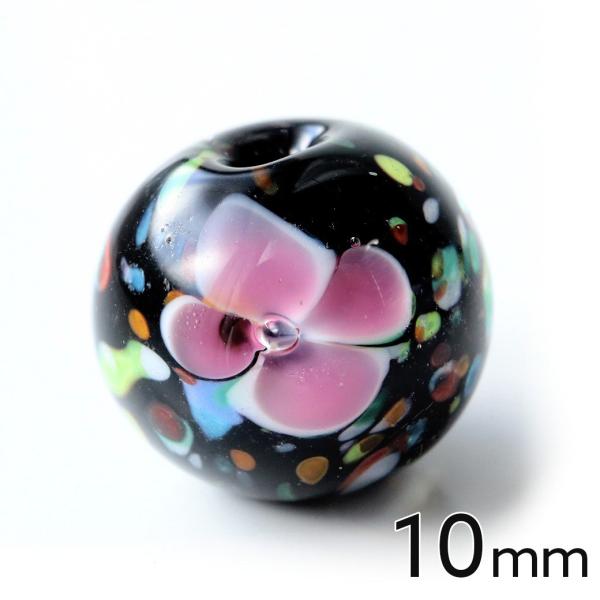 とんぼ玉 ビーズ 粒売り 1粒 10mm 桃色 ピンク 敬老の日 2025 プレゼント お返し