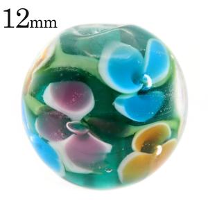 とんぼ玉 トンボ玉 約13mm〜14.5mm 2個(2粒) ビーズ ガラス