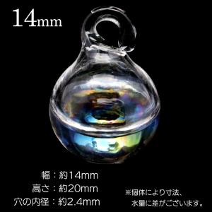 ガラスドーム チャーム 水入り 選べる4サイズ...の詳細画像3