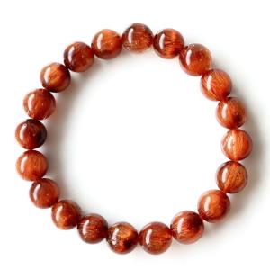 GOLD STONE 激レア特大14mm レッドアンバーブレスレット 琥珀 こはく