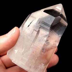 レムリアンシード 水晶 六角柱 ポイント 一部面残し 研磨磨き 266g 1点もの AA 天然石 ブラジル バイーア州産 証明書付き