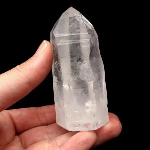 レムリアンシード 水晶 六角柱 ポイント 一部面残し 研磨磨き 158g 1点もの AA 天然石 ブラジル バイーア州産 証明書付き