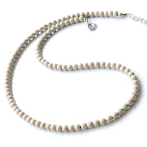 GOLD STONE 北投石 ネックレス 8mm 40cm 台湾産 台湾産 マイナスイオン