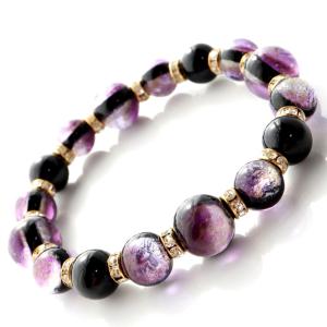 GOLD STONE モルダバイト ブレスレット 8mm 鑑別書付き 正真正銘 本物