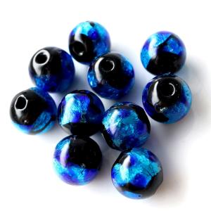 光る ホタルガラス ブルー 8mm 粒売り 1...の詳細画像2