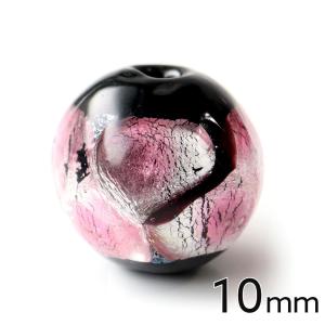 ホタルガラス ピンク 10mm 粒売り 1粒 とんぼ玉 桃色 沖縄