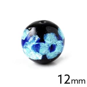 光る ホタルガラス ミントブルー 12mm 粒売り 1粒 とんぼ玉