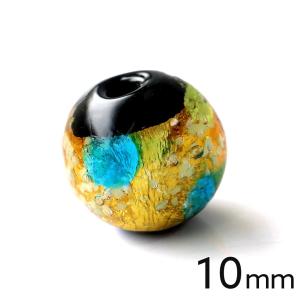 光る ホタルガラス イエロー ブルー MIX 10mm 粒売り