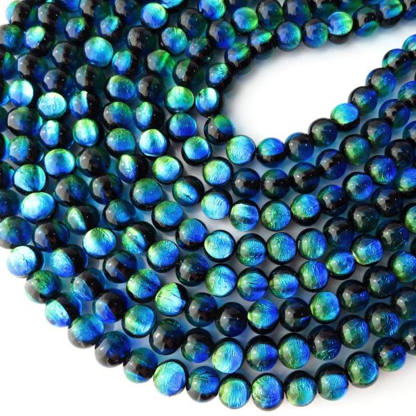 ケラママリン ホタルガラス 8mm 一連 ビーズ売り(50粒) 沖縄 お土産 慶良間諸島 送料無料 ...